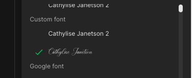 Can I upload my custom font? - Help Center