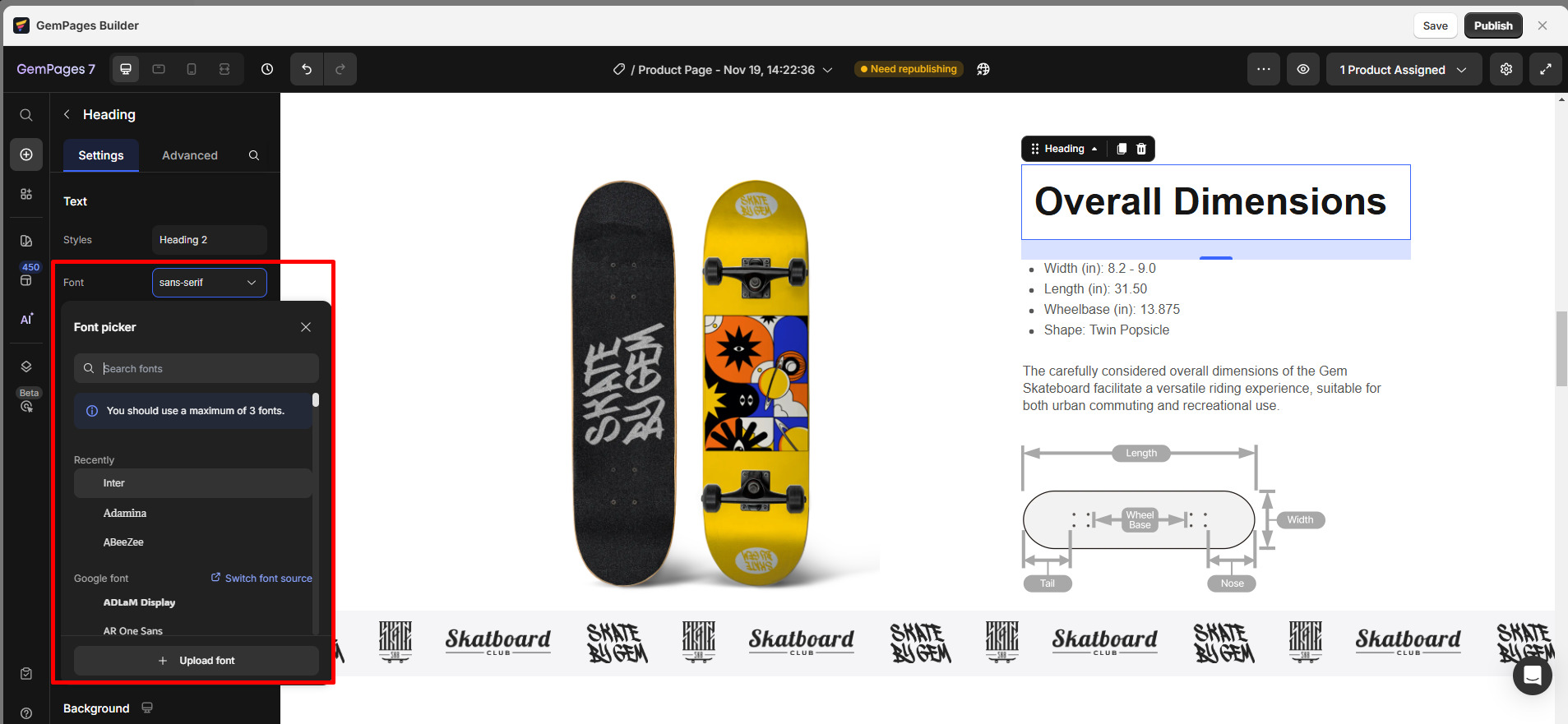 Change Text Styles - Help Center