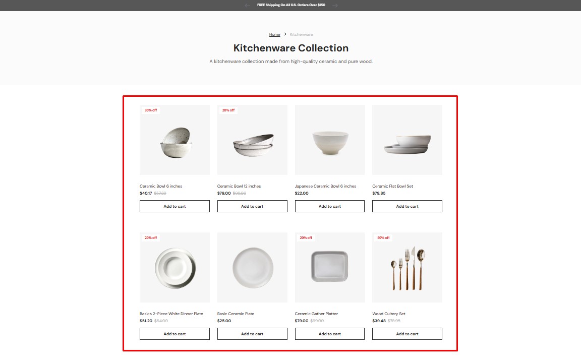 Create Product List Element - Help Center