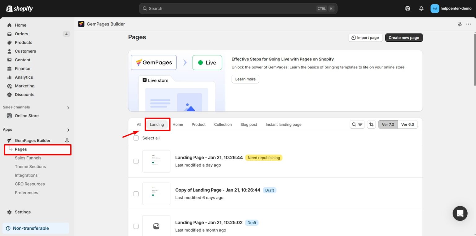 How to Set Your Landing Page as the Homepage - Help Center